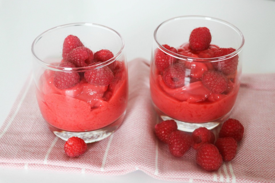 Mango and Raspberry Sorbet