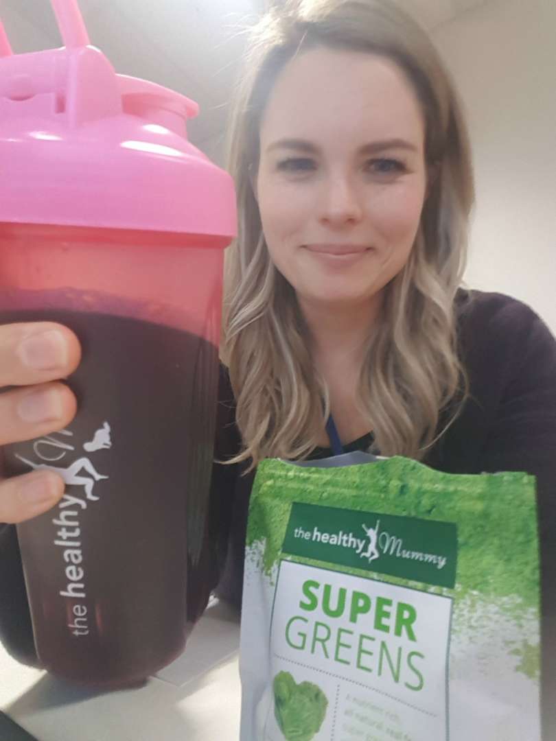 Cassandra-enjoying-supergreens-7-day-cleanse