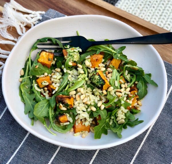 Sweet Potato & Pesto Rice Salad