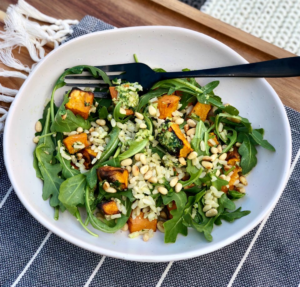 WORLDWIDEGISTS Cassie's Sweet Potato & Pesto Rice Salad