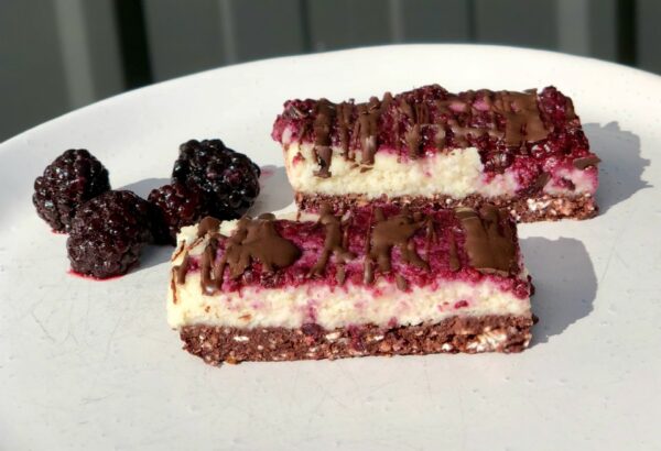 Vegan Friendly Blackberry & Cacao Slice