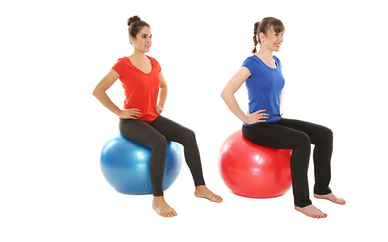 How-to-look-after-your-Pelvic-Floor-women-sitting-on-exercie-ball