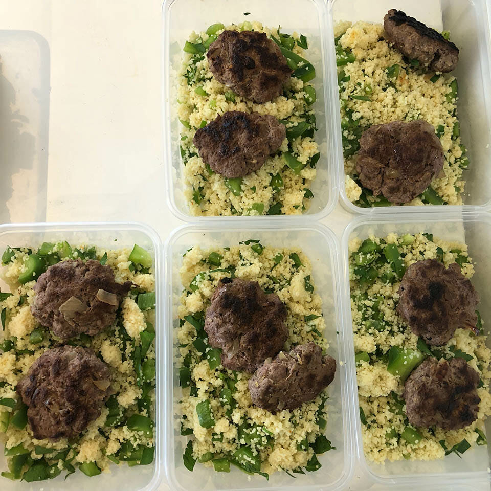 Sascha meal prep motivation budget Moroccan Beef Rissoles