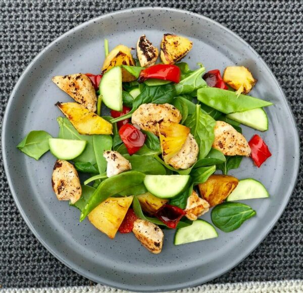 Grilled chicken and pineapple salad Grilled chicken and pineapple salad