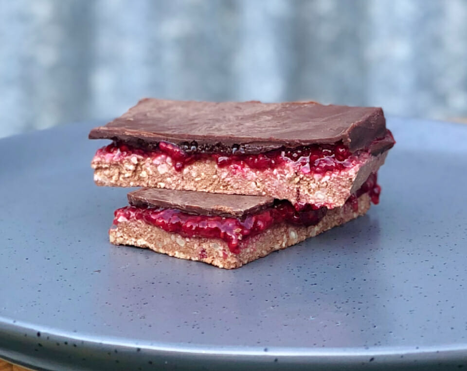 Raspberry & Chia Seed Jam Slice Recipe