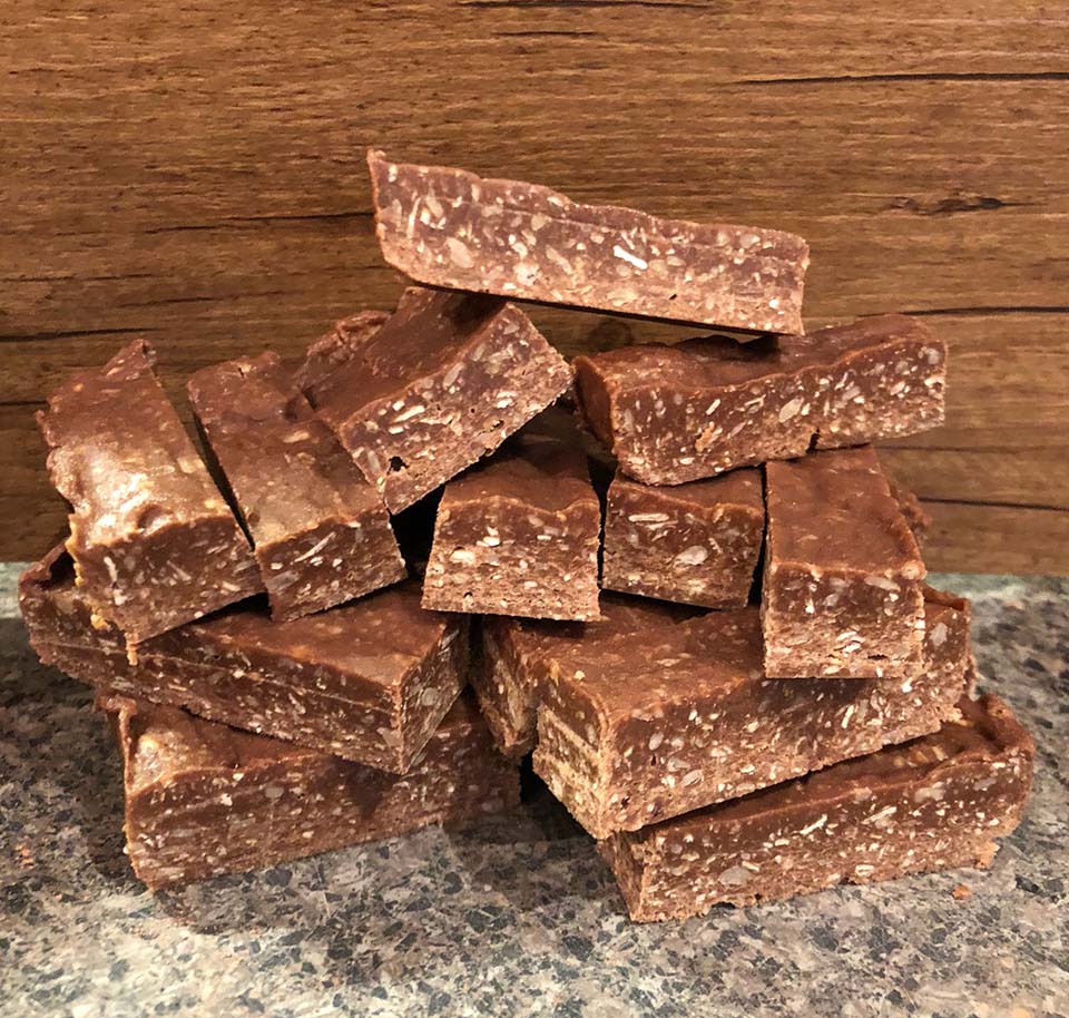 Sascha snack meal prep budget peanut butter fudge bars