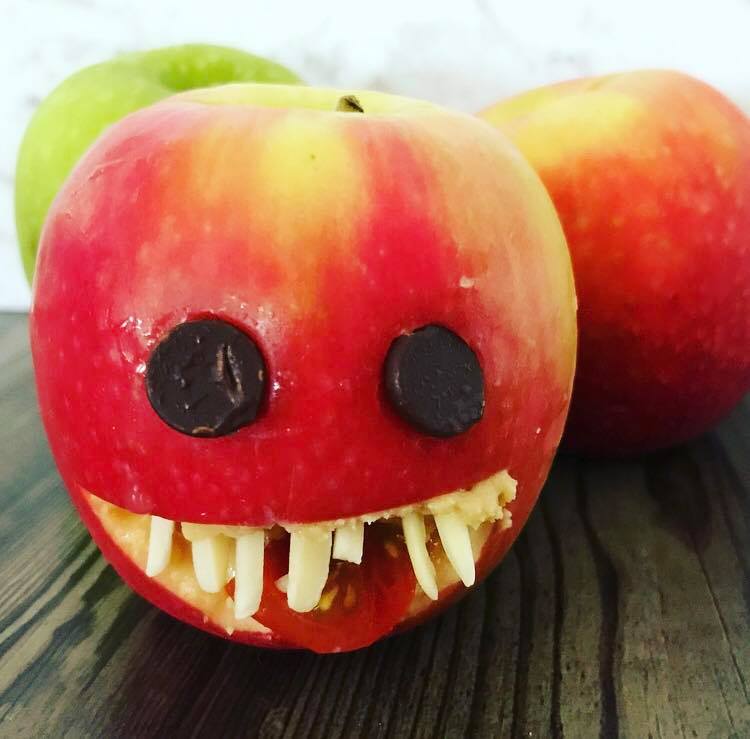 Sophie Barrett halloween treat apple monsters