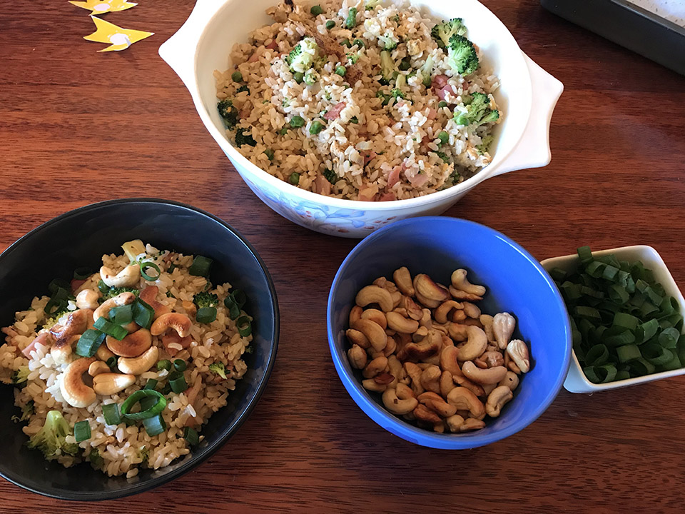 emma doolan budget meal prep cashew and broccoli rice