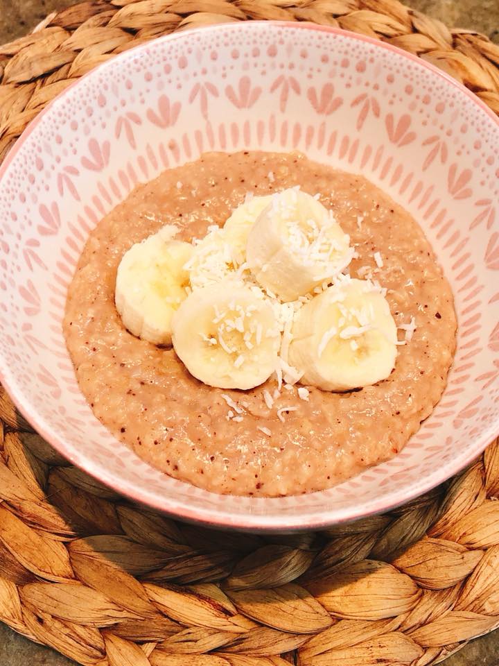 kerrie o brien choc and banana porridge