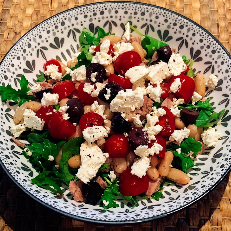 olive feta tomato tuna salad