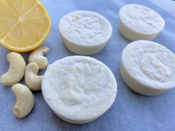 Easy No Bake Lemon Cashew Cups