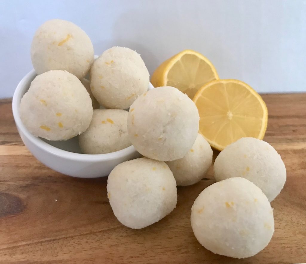 Easy Lemon and Coconut Bliss Balls