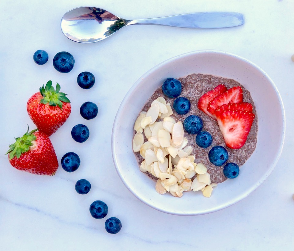 Maple Roasted Almond & Chia Seed Breakfast Bowl