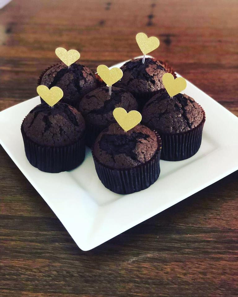 double chocolate chip muffins