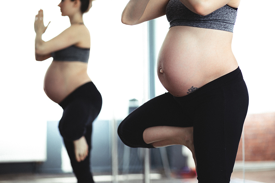 active wear to reduce baby bounce