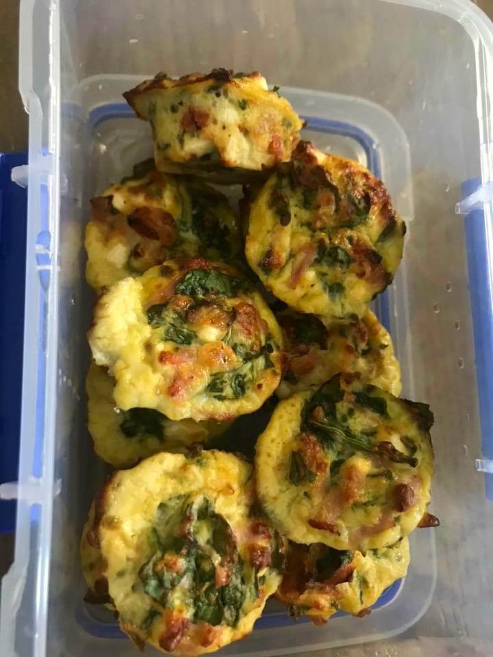 Anna-Kaufman-meal-prep-mini-spinach-ham-feta-muffins