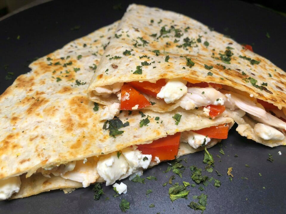 Greek-Chicken-Breakfast-Quesadillas