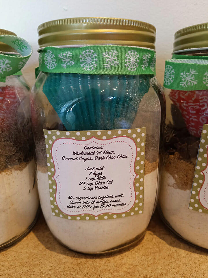 Sally Muffins in a jar instructions