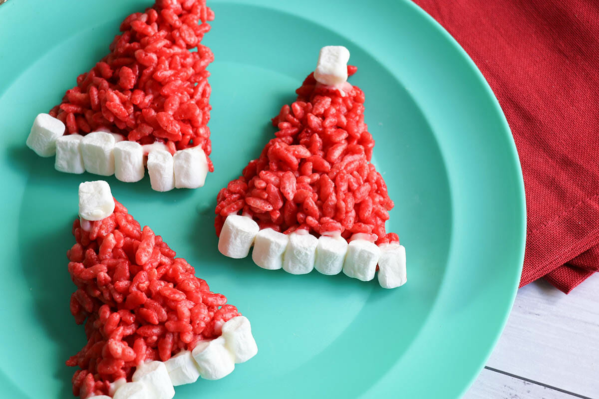 cruncy santahats plate