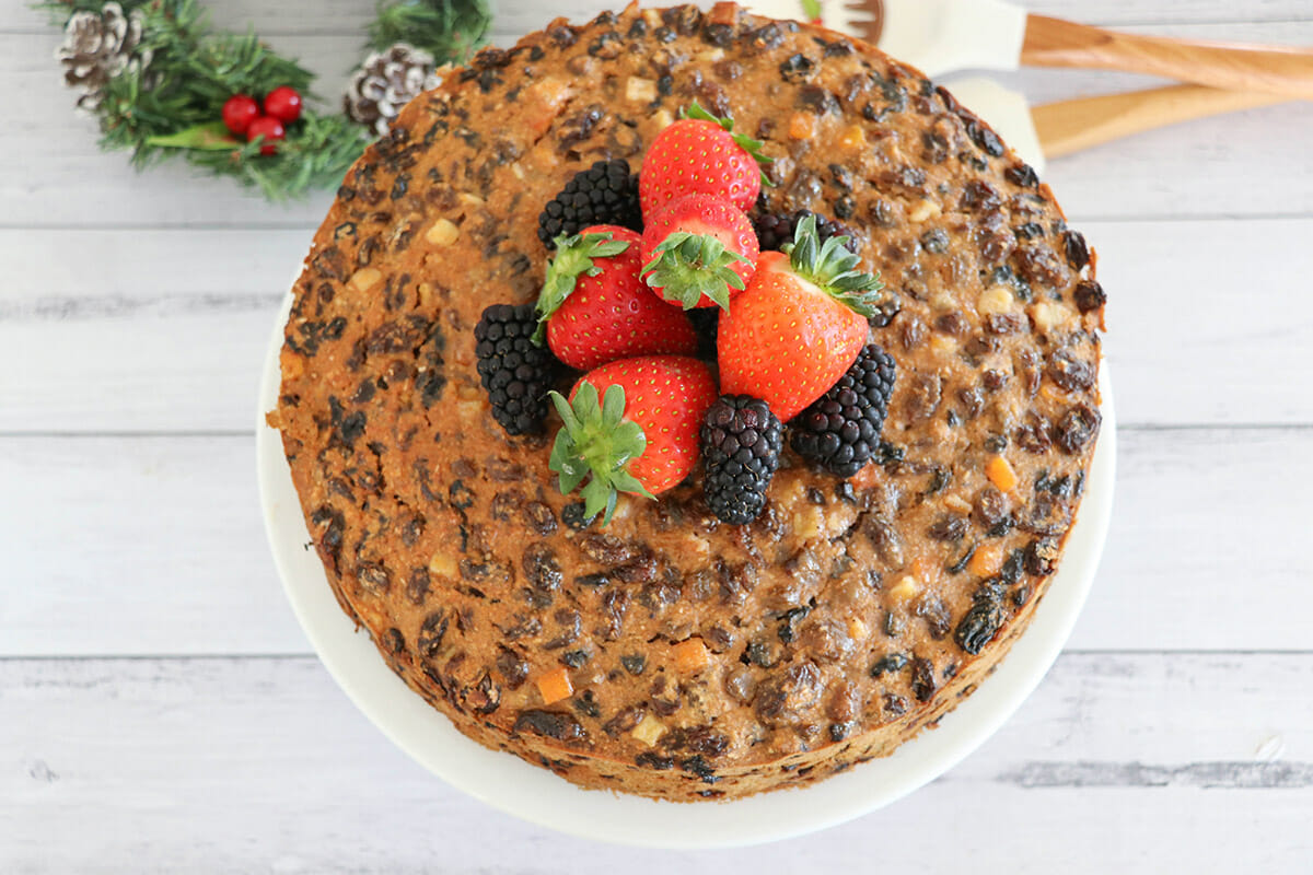 healthy mummy Christmas fruit cake