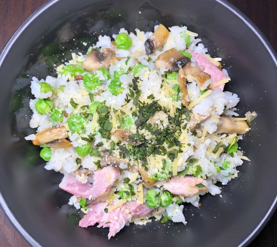 one-pot-ham-mushroom-rice-1