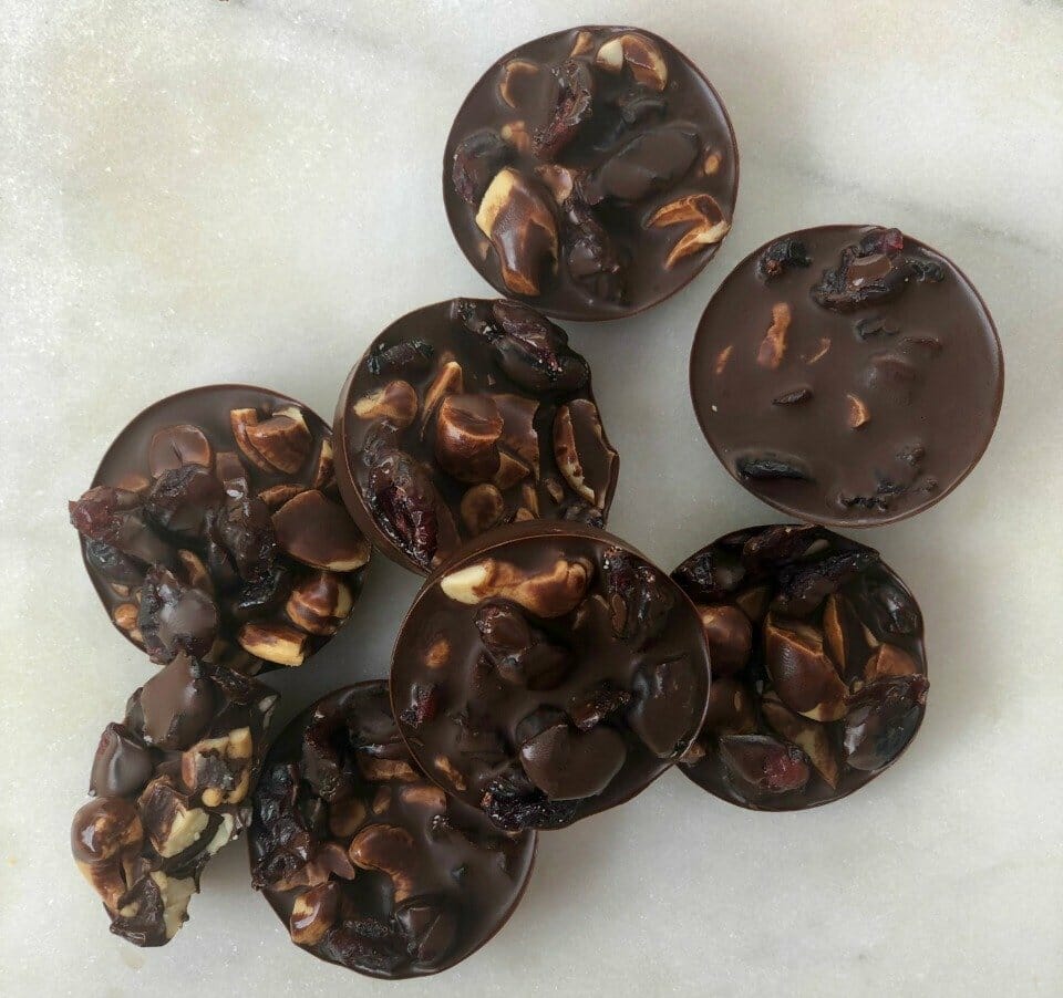 Dark Chocolate, Cranberry and Nut Bites