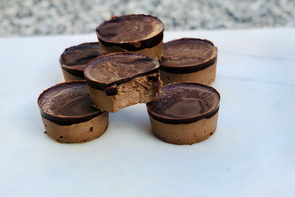 Double Choc Mint Cheesecake Bites