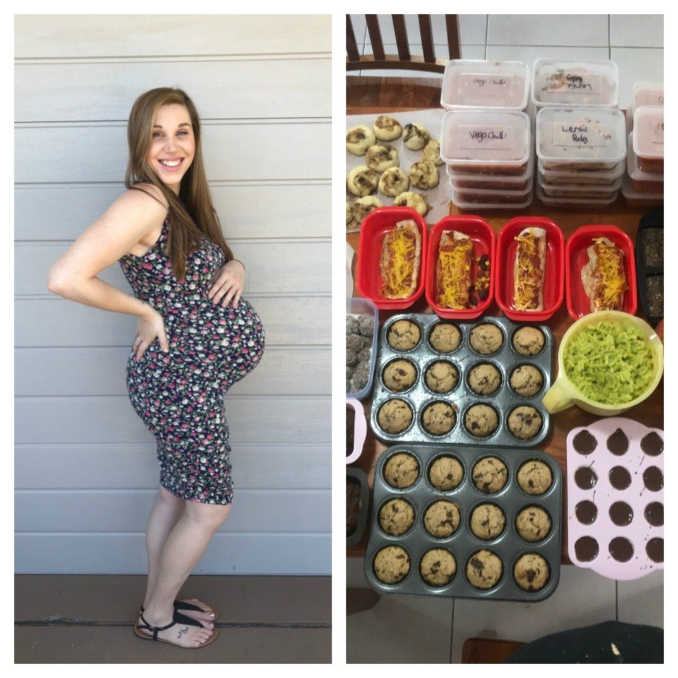 Pregnant-Jessica-May-Mcgill-Meal-Prep