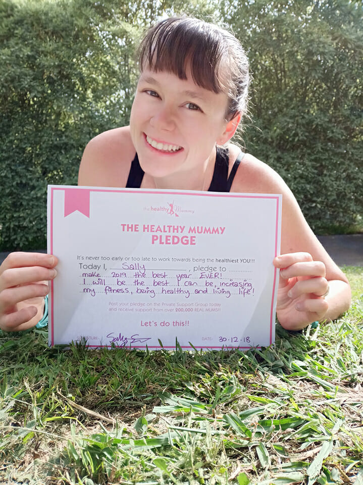 Sally shares her 2019 Healthy Mummy Pledge