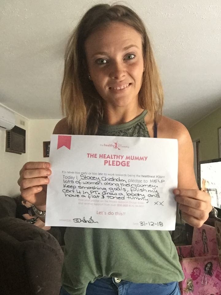 Stacey shares her 2019 Healthy Mummy Pledge