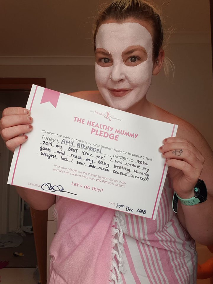 Amy shares her 2019 Healthy Mummy Pledge