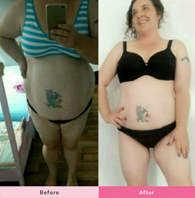 teegan Jones lost 37kg