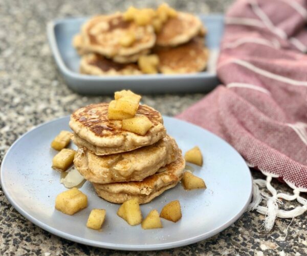 Chunky Apple and Cinnamon Pikelets