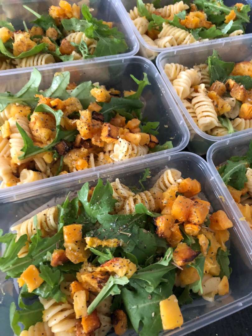 Pumpkin-pinenut-pasta-meal-prep-new-mum-Jessica