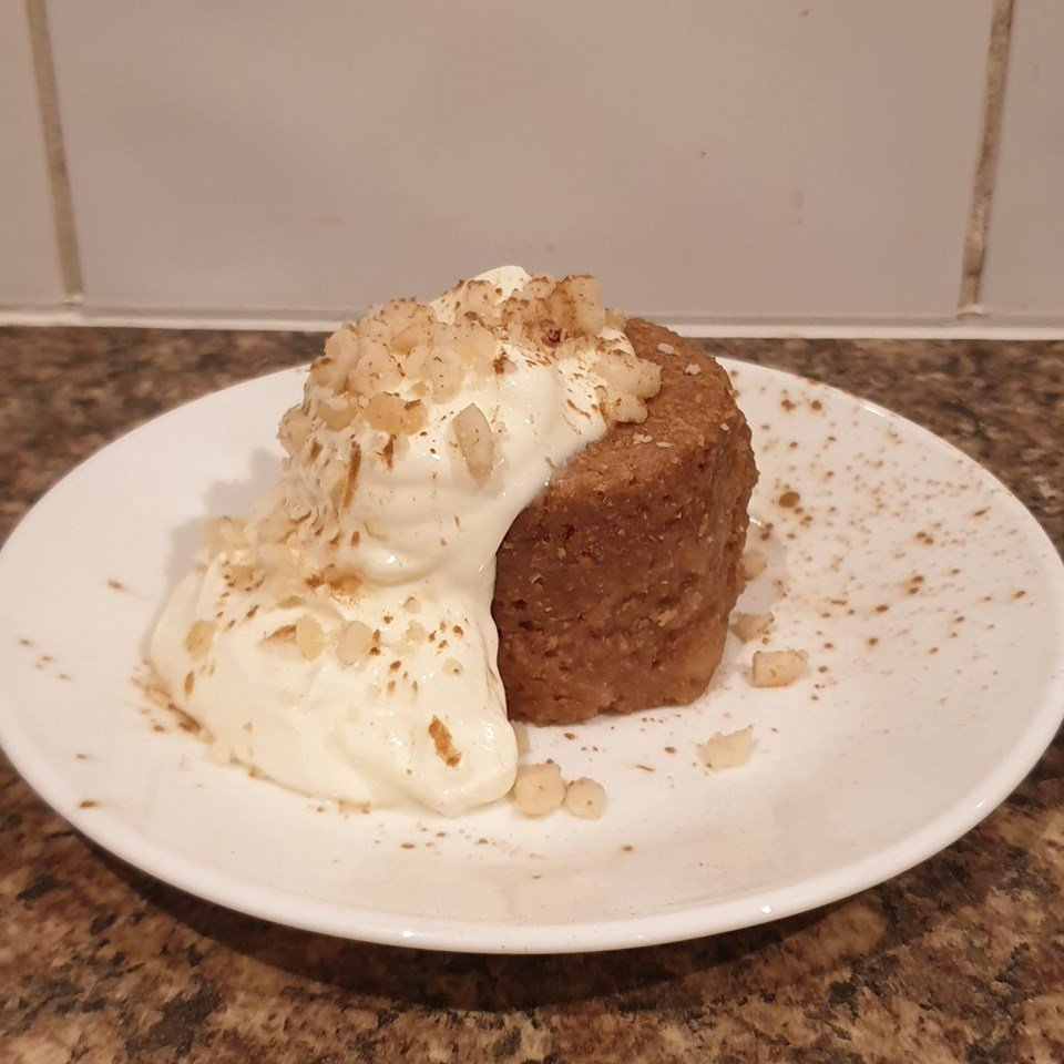 Banana Cinnamon Microwave Mug Cake