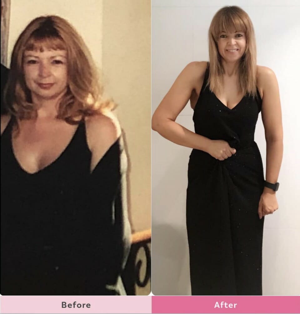 Kerrie-Obrien-same-dress-18-years-later-19.5kg-weight-loss-