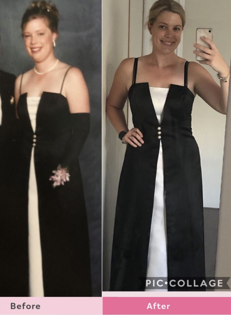 Shannyn-Gray-weight-loss-same-dress-16-years-later