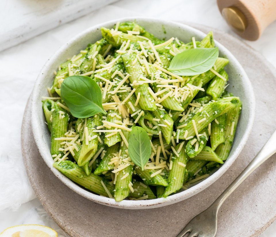 Quick-and-Healthy-Pesto-Penne