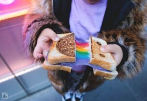 rainbow toastie