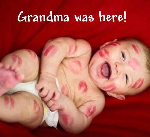 grandma was here kisses