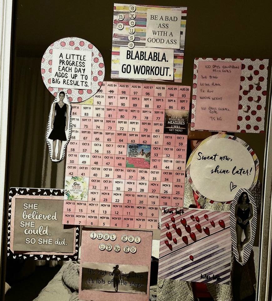 How to make your own weight loss motivation board - easy, fun, inspiring!