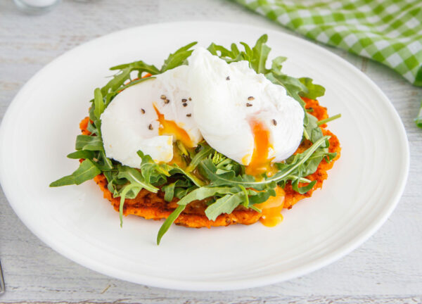 Sweet Potato Hash With Eggs & Rocket