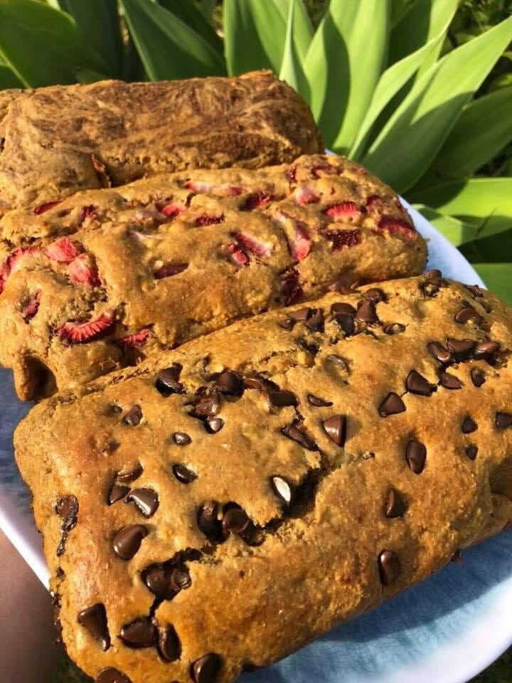 Banana & Strawberry Banana Bread