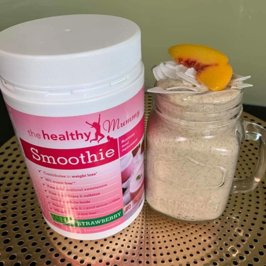 Peachy-Clear-Skin-Healthy-Mummy-Smoothie-Nik-Green