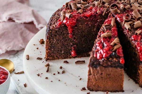 Chocolate Raspberry Ripple Cake