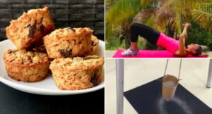 80 calories choc mint cookies recipe and HIIT workout that will help you burn 676 calories!