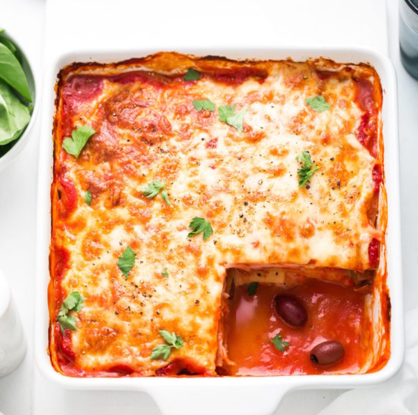 Ham, Capsicum & Olive Potato Pizza Bake Ham, Capsicum & Olive Potato Pizza Bake