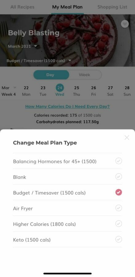 meal plan