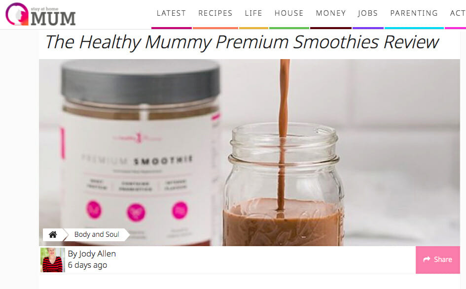 ‘Super impressed!’ The Stay At Home Mum gives The Healthy Mummy a GLOWING REVIEW