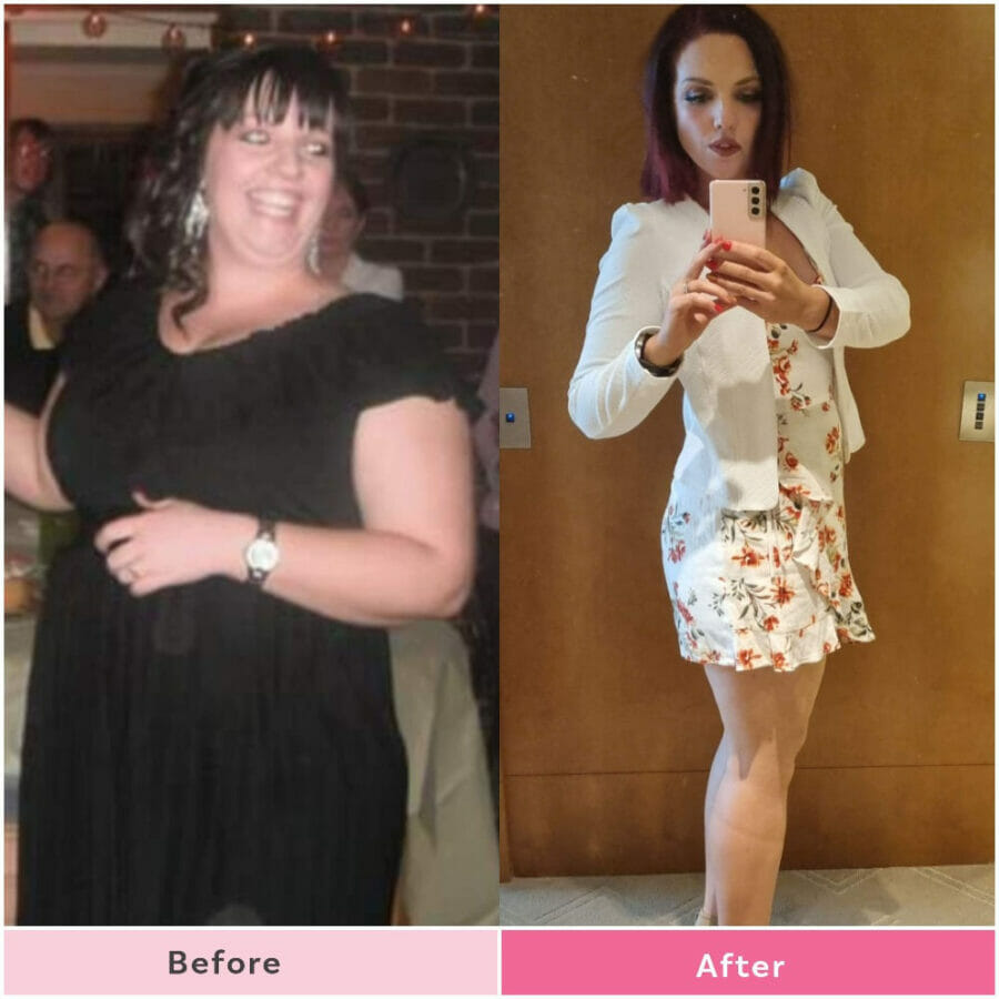 Mum loses 43kg to become a better female role model to her kids